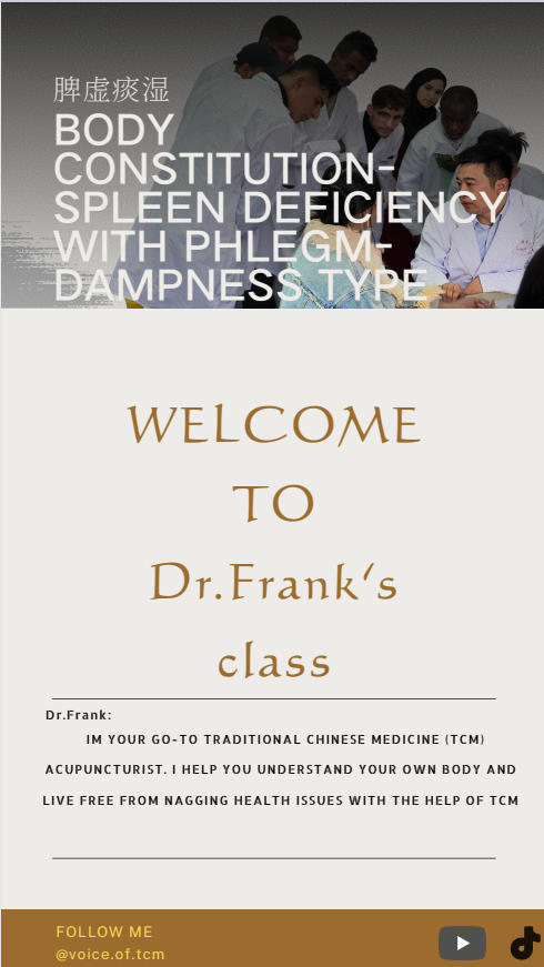 BODY CONSTITUTION-SPLEEN DEFICIENCY WITH PHLEGM-DAMPNESS TYP